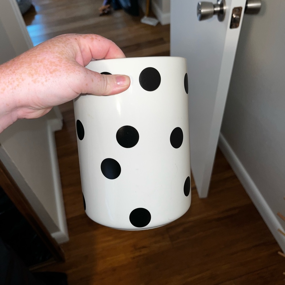 Kate Spade Deco Dot Utensil Vase